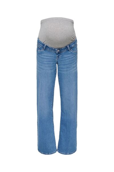 ONLY MATERNITY Jeans mit weitem Bein OLMJULLES Weiter Beinschnitt Jeans