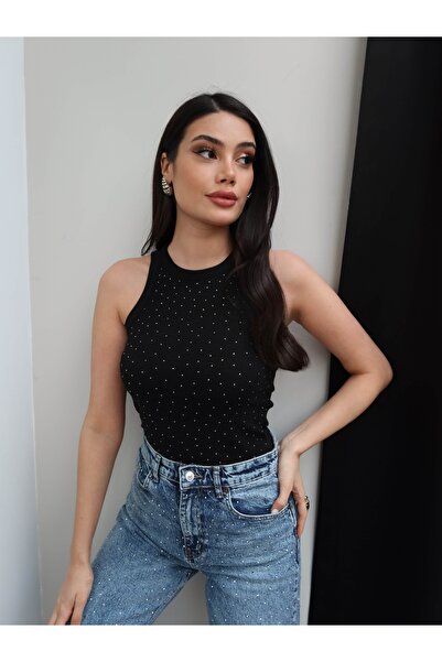 ESRAHELVACI Taş Baskılı Atlet