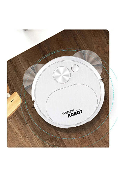 Promagg Sweepin White Robot Vacuum, Low Noise, USB Charging