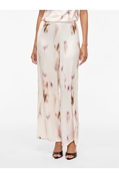 VILA Straight Leg Hose VIALLIUM High Waist