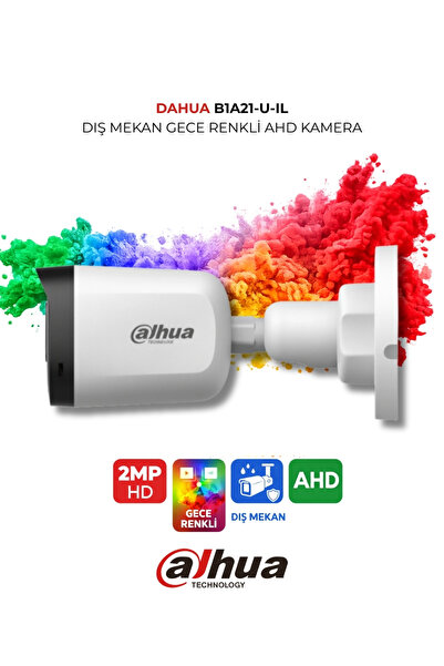 DAHUA HAC-B1A21P-U-IL 2MP Smart Dual Light IP67 Bullet Kamera Gece Renkli