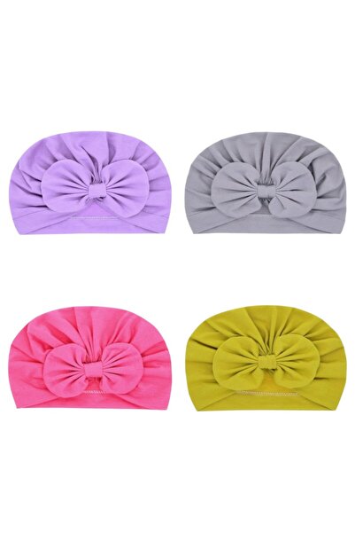 Bambimici - Tiny Twist Baby Turban 4 pcs - Multicolor - 0M to 6M