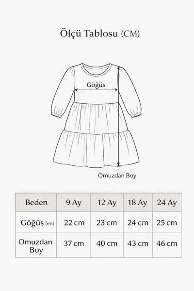 difa kids Baby Girl Single Jersey Lycra Dress - Patterned Casual Seasonal Baby Dress
