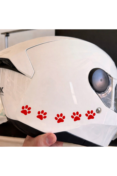 Limitless Design مجموعة ملصقات بصمة الكف الحمراء 8 قطع - للسيارة، والكمبيوتر ...