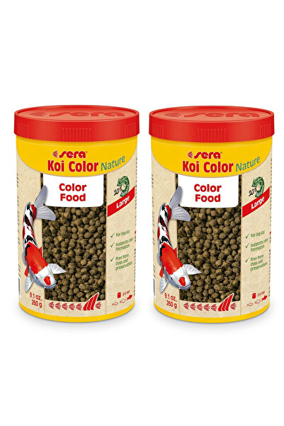 SERA Koi Color Nature - 260g (Pack of 2 Offer) - Color Enhancing Floating Pel...