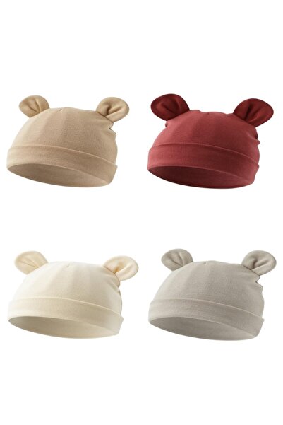 Bambimici - Baby Beanie Bear - Set of 4 - Multicolor - 0M to 6M