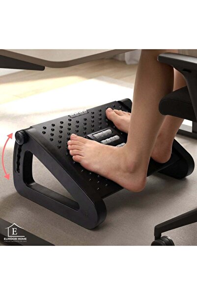 Elindor ®   Suport ergonomic pentru picioare, reglabil cu 6 trepte, 42 × 31 ×...