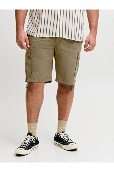 Jack & Jones Plus Cargo Shorts Plus Size Relaxed Fit Cargo Shorts