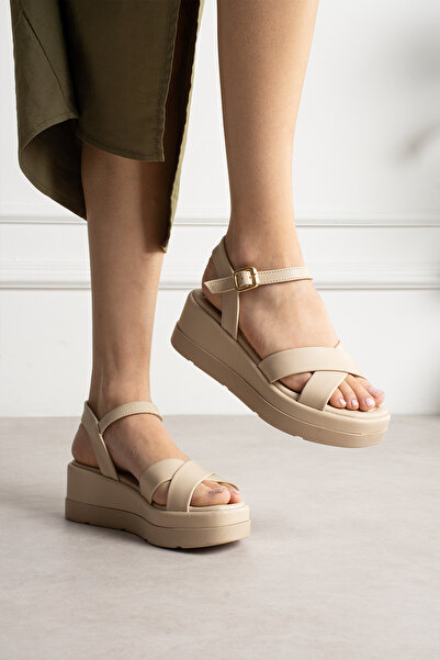 LEYDİ SHOES JVL Кръстосани плътни сандали