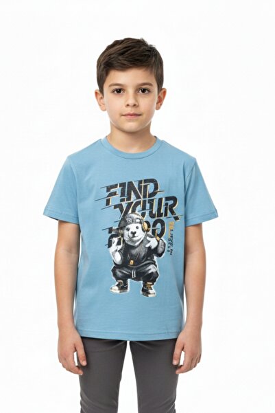 Toontoy Tricou cu mânecă scurtă și imprimeu pentru băieți 24992