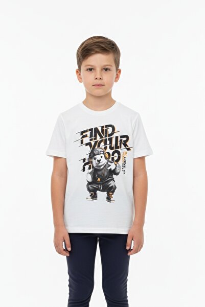 Toontoy Tricou cu mânecă scurtă și imprimeu pentru băieți 24992