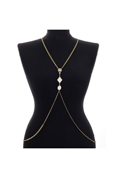 Mon Reve Kayra Altın Kaplama Zincir Vücut Aksesuarı