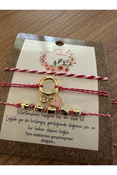 Marteniçka dilek şans 3 lü bileklik