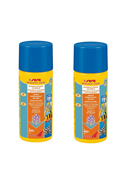 SERA Phosvec-clear - 100ml (Pack of 2) - Water Treatment for Mineral Cloudine...