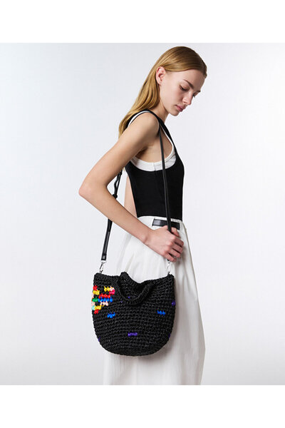 Twist ÇOK RENKLİ ÖRGÜ DOKULU ÇANTA