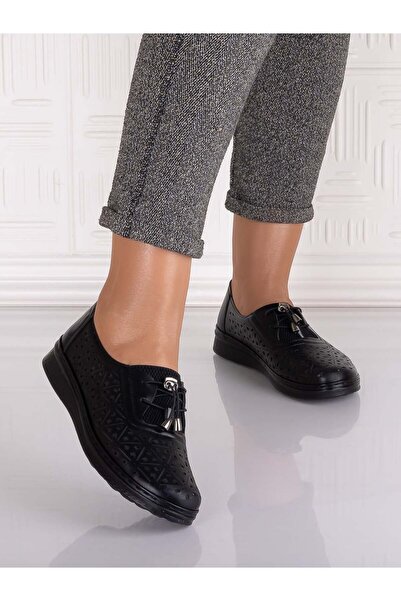 Hébé Sorata Women's Black Casual Shoes Made from Ecological Leather, Size 37