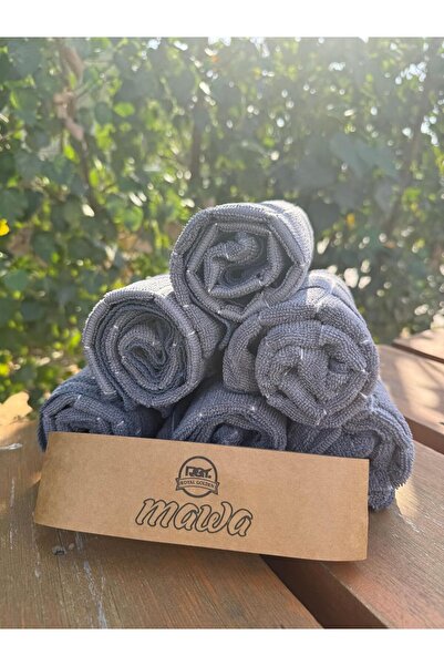 MAWA Face Towels | Hand Towels | Pack of 6 | 45 * 65cm | Super Soft Face Towels | Grey Color