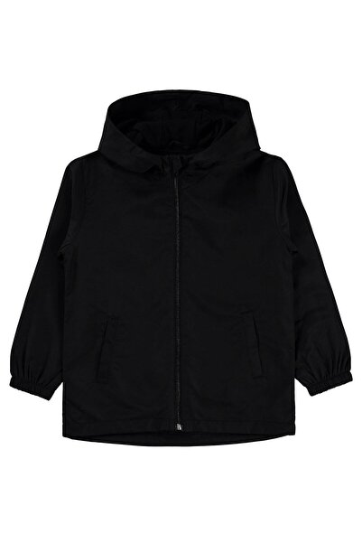 Civil Boys Βασικό αδιάβροχο για παιδιά 6-9 ετών - Μαύρο