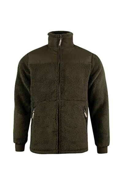 Jack Pyke Sherpa Fleece Jacket, Dark Olive, Size XXL