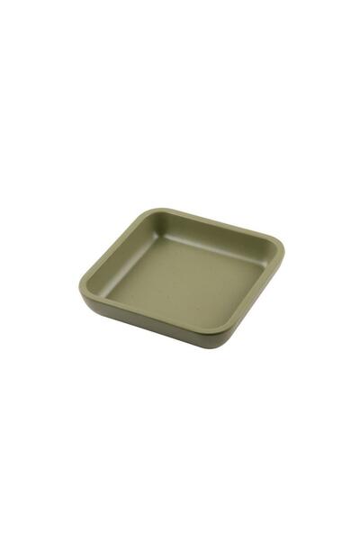 Globy Square Bowl Green 21X21X4.5 cm