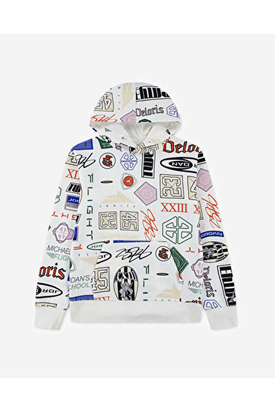 Nike Hanorac Jdb Mj Essentials Aop Flc Po 8 - 15 Ani