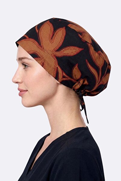 Viridi Medical Fashion CAMEL SİYAH DESEN CERRAHİ BÜYÜK KLASİK BONE
