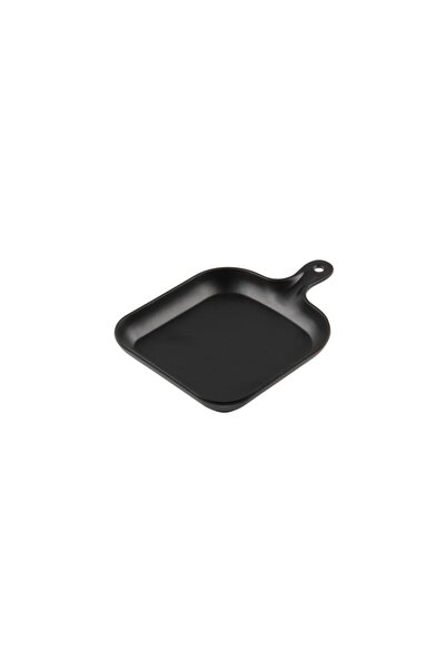 Globy Presentation Plate with Handle Black 25.5X18.5X3 cm
