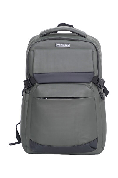 PARAJOHN Para John 17" Commutex Backpack PU Polyester Laptop Bag Casual Trave...