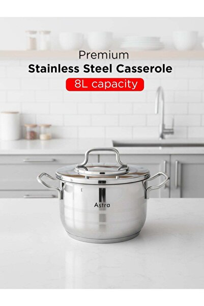 Astra Stainless Steel Casserole 26 cm