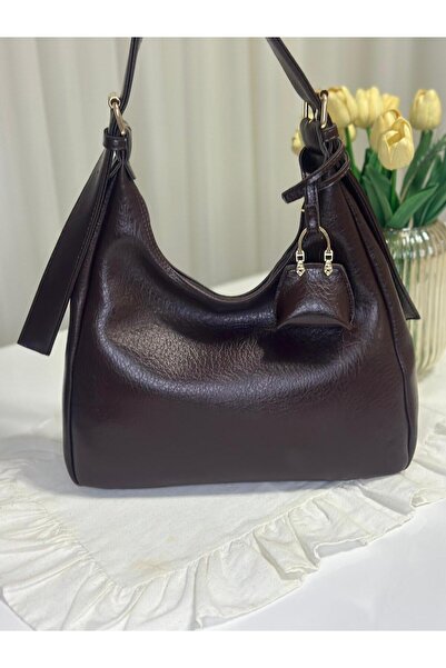 Gamzebags Askısı Toka Detaylı Mini Cüzdanlı Kadın Omuz Çantası