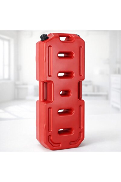 AutoFamily علبة وقود بنزين محمولة حمراء - 30 لتر
