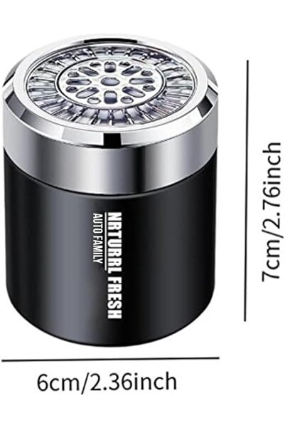 AutoFamily Luxury Car Air Freshener Diffuser | Long-Lasting Auto Fragrance Spray (Block Silver, Osmanthus)