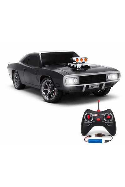 TOY LAND 1:16 Scale RC 1970 Classic Muscle Car – Rechargeable Battery, Remote...