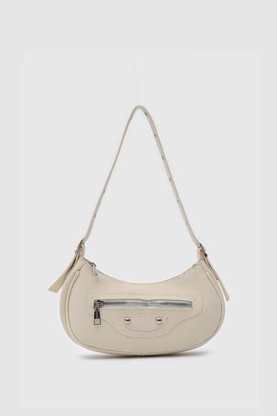 Shule Bags حقيبة ساندي ريترو باجيت من التسعينات باللون الأصفر الزبدي