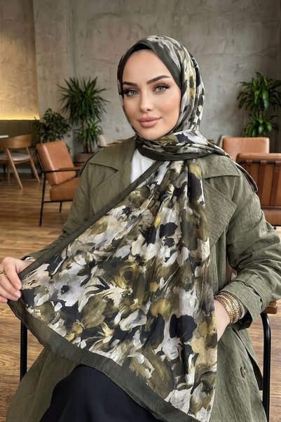 İmajButik شال كراش منقوش من هاكي إيبيخان