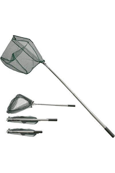 NO BRAND Minciog de pescuit 150 cm, din oțel inoxidabil, telescopic cu 3 secț...