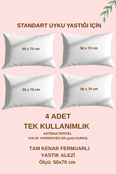moonzy - minimalist & cozy Tek Kullanımlık Alez – Fermuarlı , 50x70 cm , Uyku...