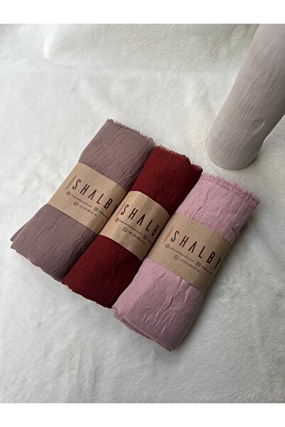 shalby Tesettür Bamboo Crash Shawl (Set of 3)