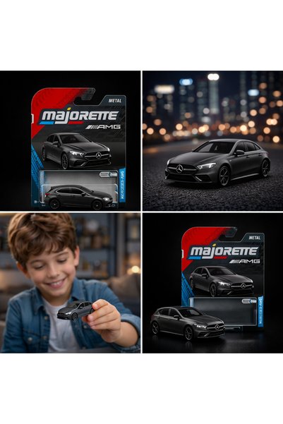 Cici Oyuncak Majorette Amg Series Exclusive Mercedes - AMG A 35 Matte Black E...