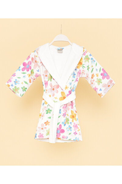 Maisonette رداء حمام للأطفال بتصميم زهور صغيرة