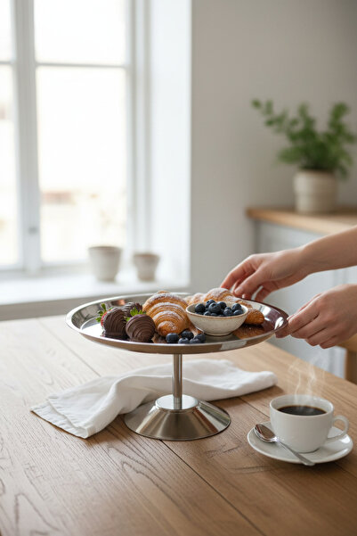 Akayev Aurea 21cm Steel Leg Presentation Plate