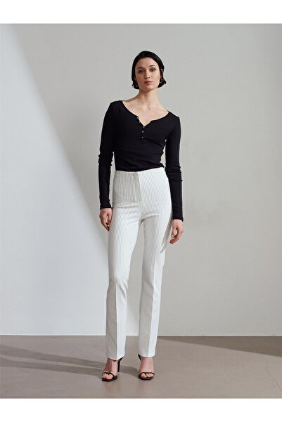 MU&ME BOUTİQUE Pants with Pleats and Spanish Cuffs