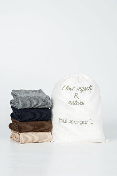 Buluş Organic Σετ 4 γυναικείες κάλτσες από οργανικό χτενισμένο βαμβάκι χωρίς ...