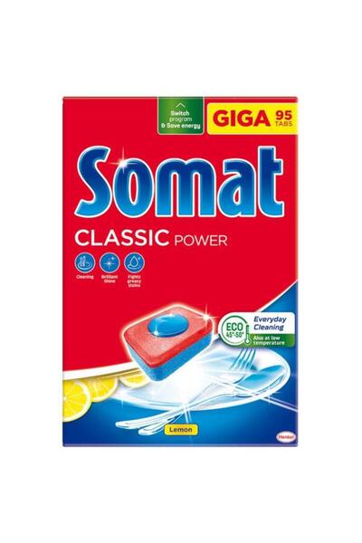 Somat Classic Power with Lemon Dishwasher Tablets - 95 pcs