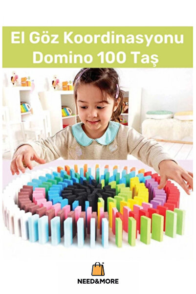 Genel Markalar #Zeka Geliştirici Eğitici El Göz Koordinasyonu Domino 100 Taş