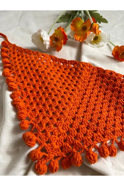 YUMAK Hand Knitted Hair Bandana |   Scarf |   Shawl