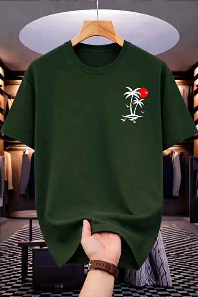 Pink Sky Premium Oversize T-Shirt 100% Βαμβάκι Unisex Άνετη Εφαρμογή Τάση Νέα...