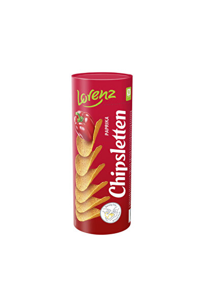 LORENZ Papri̇ka Flavour Chi̇psletten 100 Gr *6 Pack