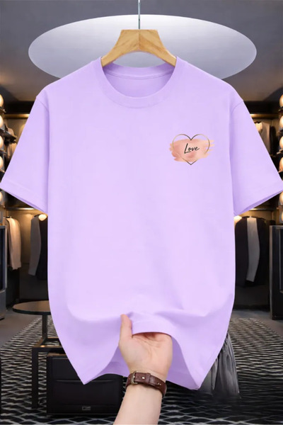 Pink Sky Premium Oversize T-Shirt 100% Βαμβάκι Unisex Άνετη Εφαρμογή Τάση Νέα...