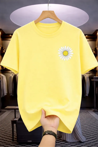 Pink Sky Premium Oversize T-Shirt 100% Βαμβάκι Unisex Άνετη Εφαρμογή Τάση Νέα...